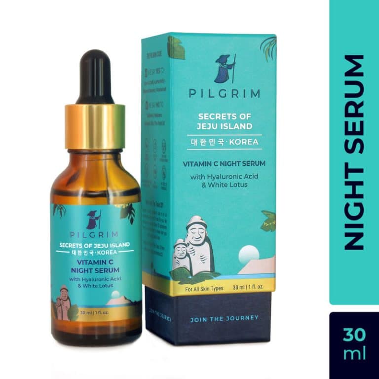 Pilgrim Vitamin C Night Serum with Hyaluronic Acid & White Lotus 30ml