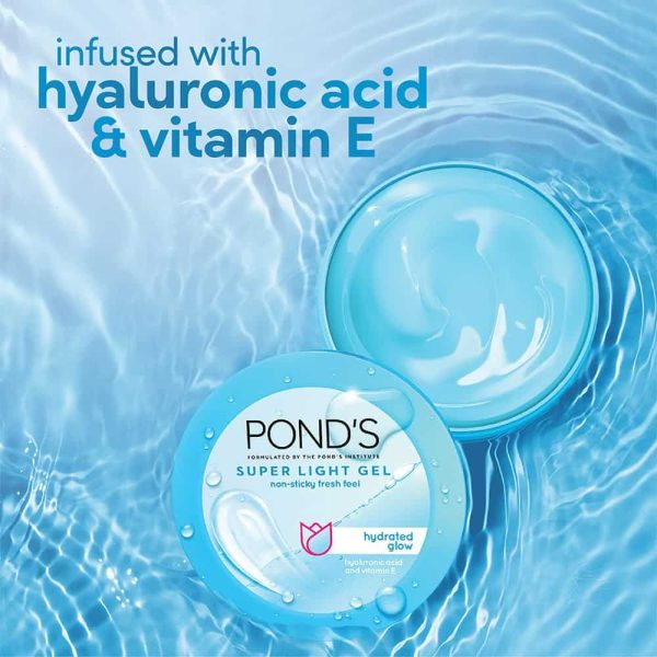 Ponds Super Light Gel Oil Free Moisturiser With Hyaluronic Acid Vitamin E 4