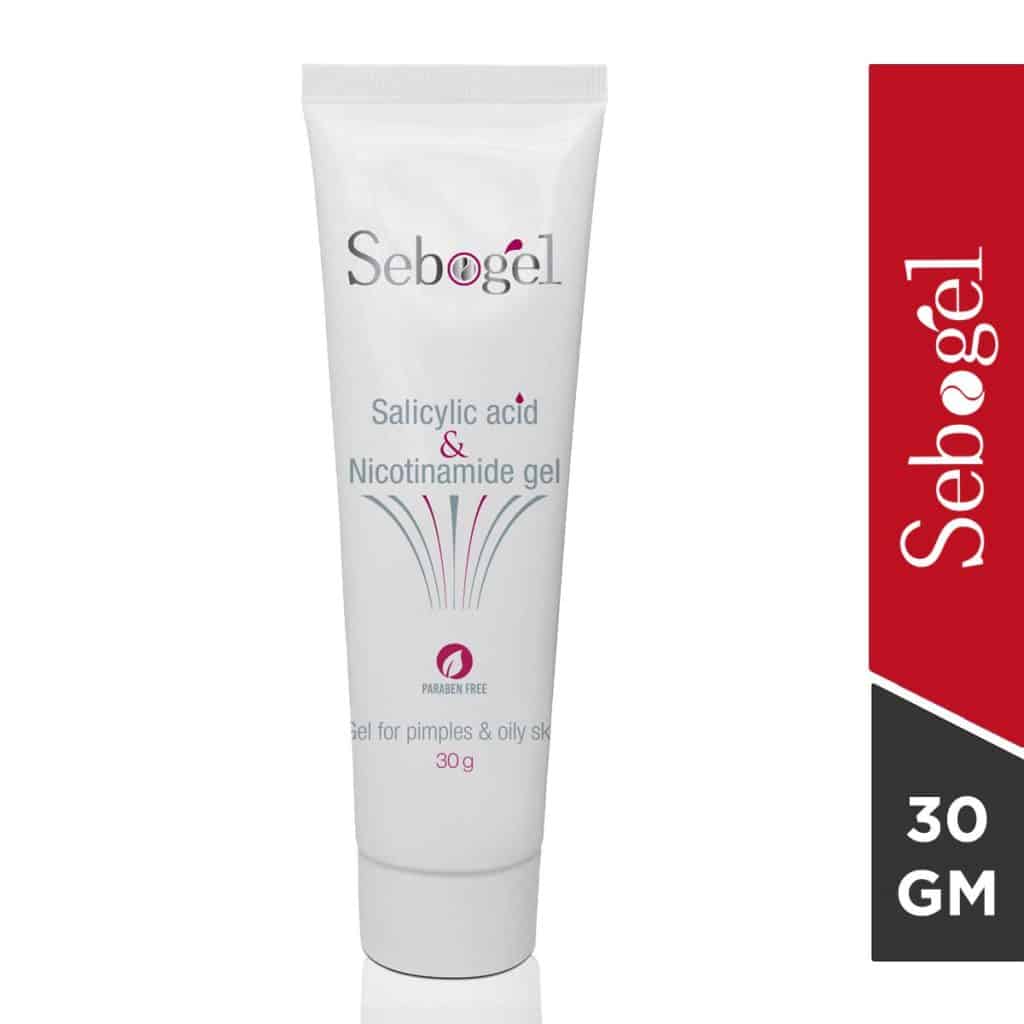 Sebogel Salicylic Acid And Nicotinamide gel for Pimples