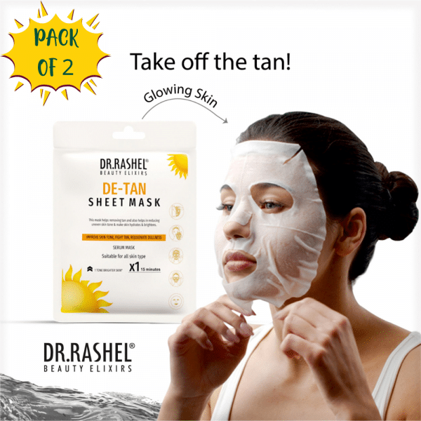 DR.RASHEL Ubtan Face Sheet Mask (PACK OF 2)