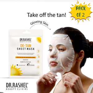 DR.RASHEL De-Tan Face Sheet Mask (Pack of 2)