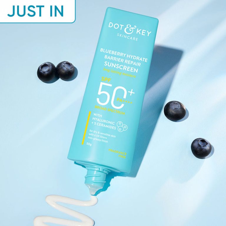 DOT & KEY Blueberry Hydrate Barrier Repair Sunscreen, SPF 50+