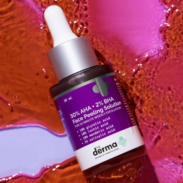 The Derma Co 30% AHA + 2% BHA Beginner Face Peeling Solution 30ml