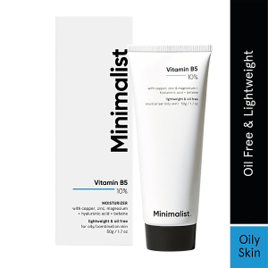 Minimalist 10% Vitamin B5 Gel Face Moisturizer For Oily & Acne Prone Skin | Oil-free | Fast Absorbing Lightweight Winter Cream For Women & Men | Non sticky | Fragrance Free | 50 g