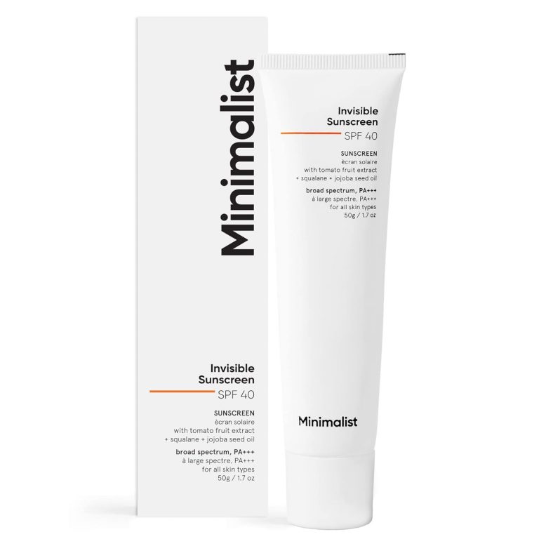 Minimalist Invisible Sunscreen For Oily Skin Spf 40