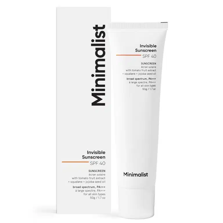 Minimalist Invisible Sunscreen For Oily Skin Spf 40