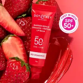 Dot & Key Ceramide & Peptide Barrier Repair Lip Balm Spf 50 (Red Romance)