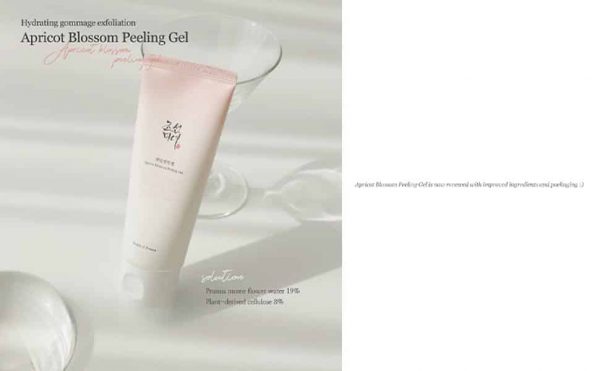 Beauty of Joseon Apricot Blossom Peeling Gel 100mExfoliates and Renews Skin Korean Beauty