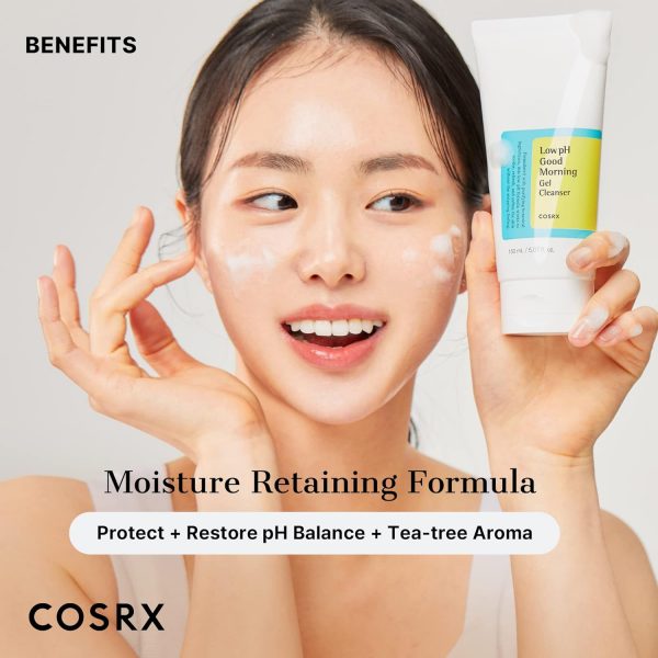 COSRX Low pH Good Morning Gel Cleanser Daily Mild Face Cleanser for Sensitive Skin PH Balancing Anti Breakouts No Parabens 5