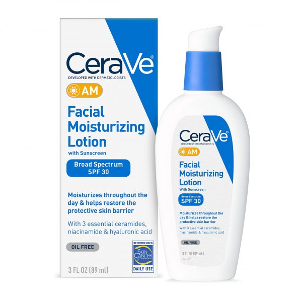 Cerave AM Facial Moisturizing Lotion with Sunscreen SPF30 Oil Free 89ml