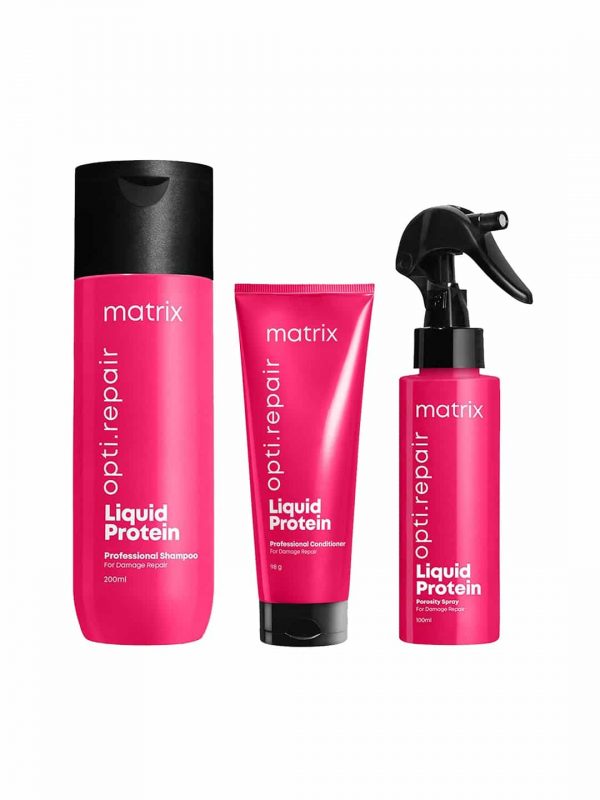 Matrix Opti.Repair Liquid Protein Shampoo Conditioner and Spray 200ml 98g 100ml