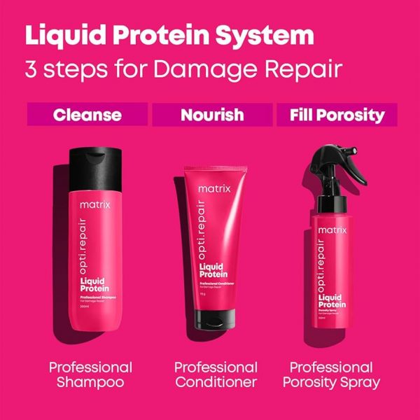 Matrix Opti.Repair Liquid Protein Shampoo Conditioner and Spray 200ml 98g 100ml1