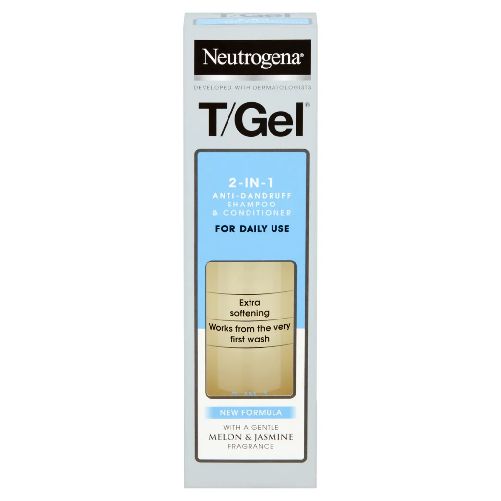 neutrogena t gel 2 in 1 anti dandruff shampoo & conditioner 250ml