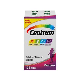 Centrum Women Multivitamin Multimineral Supplement with Vitamin D3 – 120 Tablets 