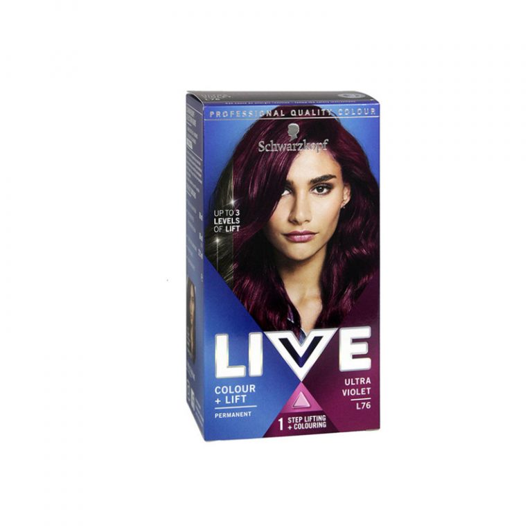 Schwarzkopf Live Intense Colour + Lift Permanent Hair Dye – L76 Ultra Violet