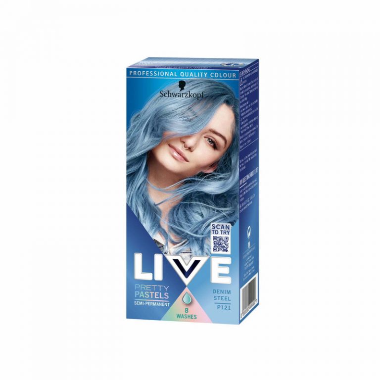 Schwarzkopf LIVE Semi-Permanent Hair Dye – Denim Steel P121
