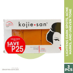 Kojie san skin lightening soap 65gm x3