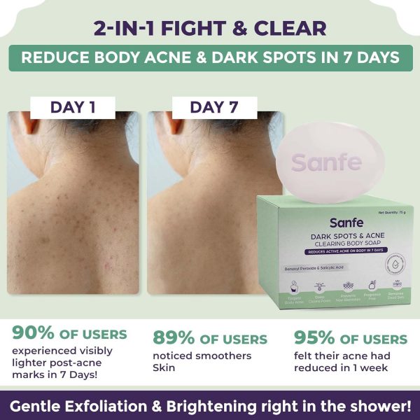 Sanfe Dark Spots & Acne Clearing Body Soap 6