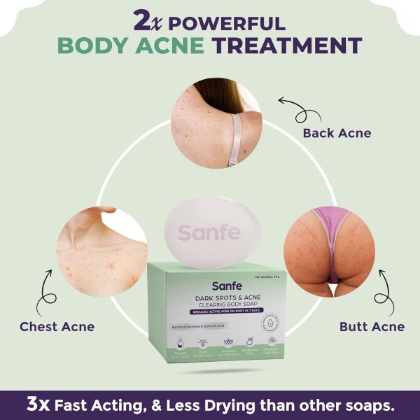 Sanfe Dark Spots & Acne Clearing Body Soap 6