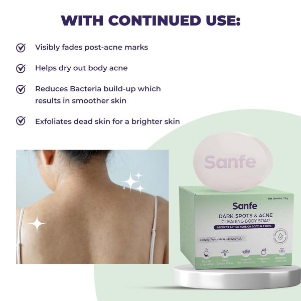 Sanfe Dark Spots & Acne Clearing Body Soap 6