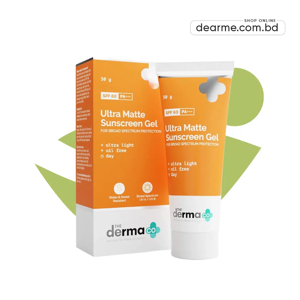 The Derma Co Ultra Matte Sunscreen Gel with SPF 60 50g