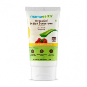 Mamaearth HydraGel Indian Sunscreen with Aloe Vera & Raspberry