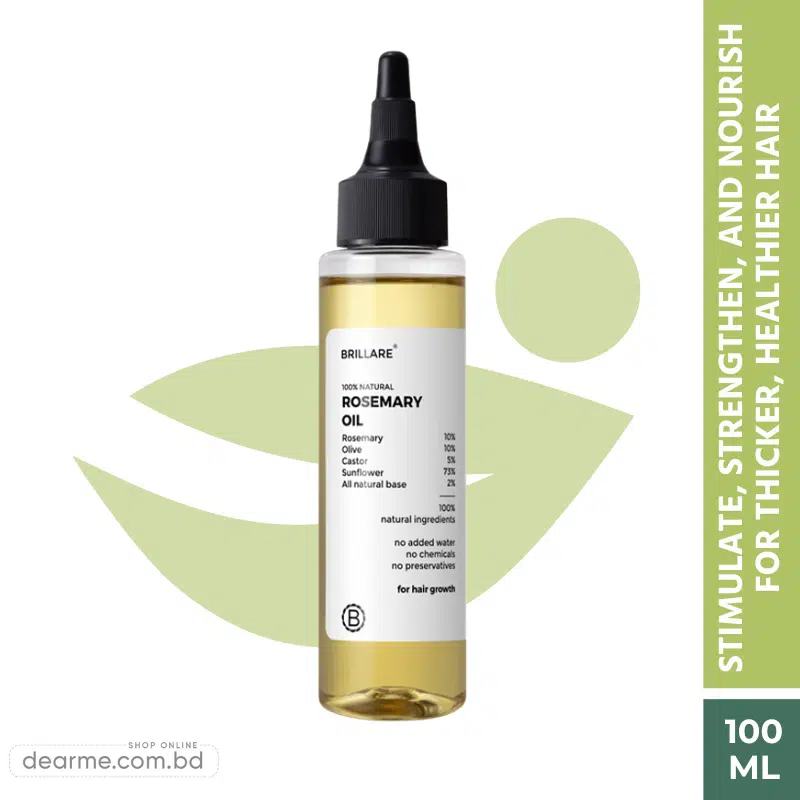 Brillare Rosemary Hair Oil For Hair Growth 100ml Brillare Rosemary Hair Oil For Hair Growth 100ml