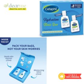 Cetaphil Mini Travel Pack for Sensitive Skin, Facewash & Moisturizer