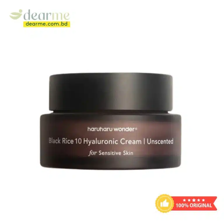 Haruharu Wonder Black Rice 10 Unscented Hyaluronic Cream For Sensitive Skin 50ml