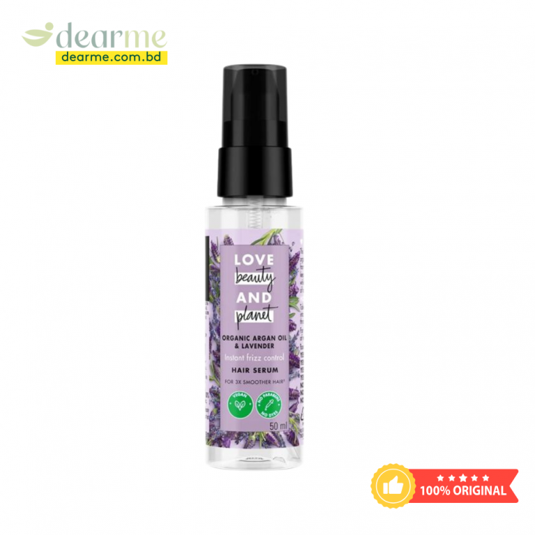 Love Beauty & Planet Argan Oil & Lavender Hair Serum For Frizzy Hair 50 Ml