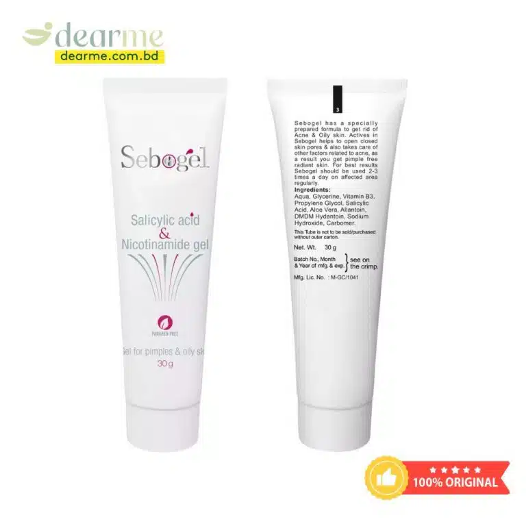 Sebogel Salicylic Acid & Niacinamide Gel for Pimples & Oily Skin dearme.com.bd