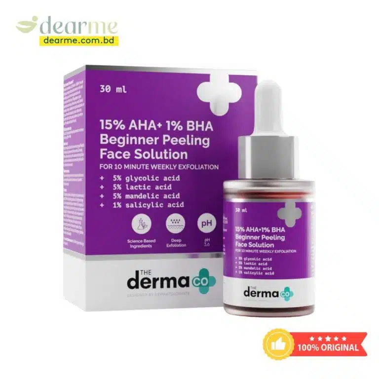 The Derma Co 15% AHA + 1% BHA Beginner Face Peeling Solution 30ml