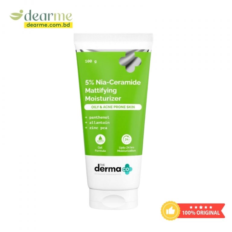 The Derma Co 5% Nia-Ceramide Mattifying Moisturizer for Oily to Acne Prone Skin