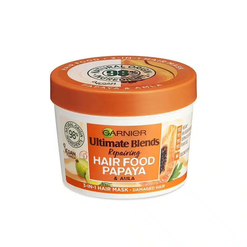 Garnier Ultimate Blends Hair Food Papaya 3-in-1 Damaged Hair Mask Treatment - 390ml