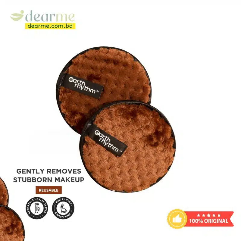 Earth Rhythm Reusable Makeup Remover & Cleansing Pads For Women - Pack Of 2