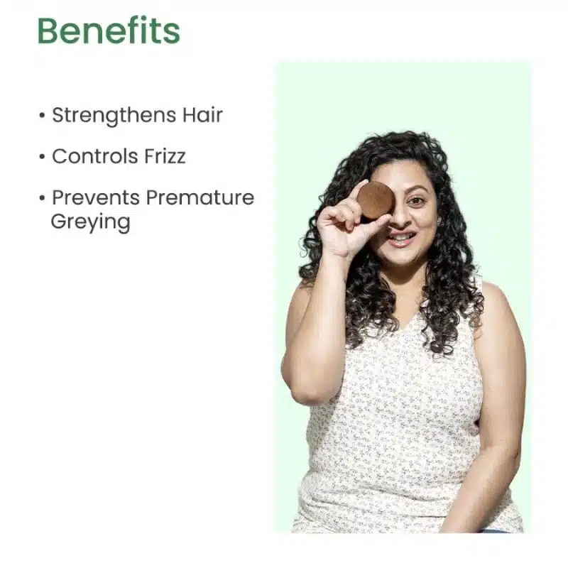 Earth Rhythm Shikakai Reetha Amla Curry Leaf Hair Nourishment Oil Control Shampoo Bar 1