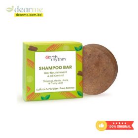 Earth Rhythm Shikakai, Reetha, Amla Curry Leaf Hair Nourishment & Oil Control Shampoo Bar