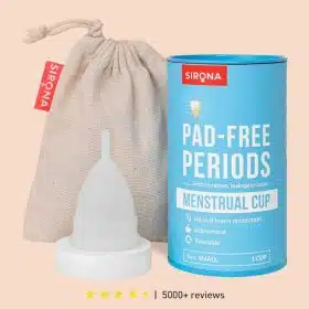 Sirona Reusable Menstrual Cup for Women – Small Size