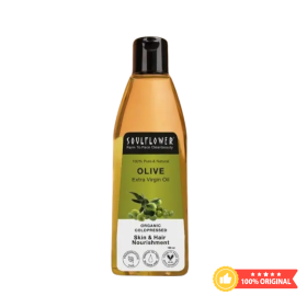 Soulflower Coldpressed Olive Oil For Hair & Skin - 225 ml