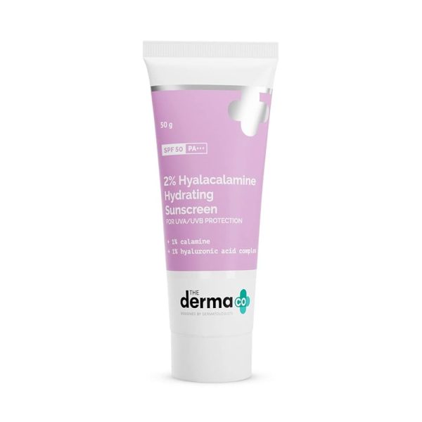 The Derma Co 2% Hyalacalamine Hydrating Sunscreen 50g