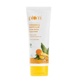 Plum Turmeric & White Clay Acne Action Face Wash 100ml