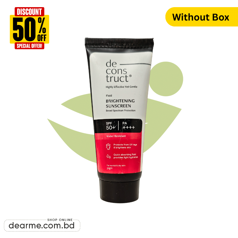 Deconstruct Fluid Brightening Sunscreen with spf 50+- 50g