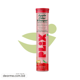 Plix Apple Cider Vinegar Apple Flavour Effervescent Tablets