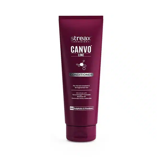 Streax Professional Canvo Line Conditioner For Keratin Treated And Straightened Hair 240gm