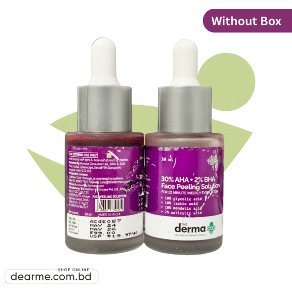 The Derma Co 30% AHA + BHA Face Peeling Solution 30ml