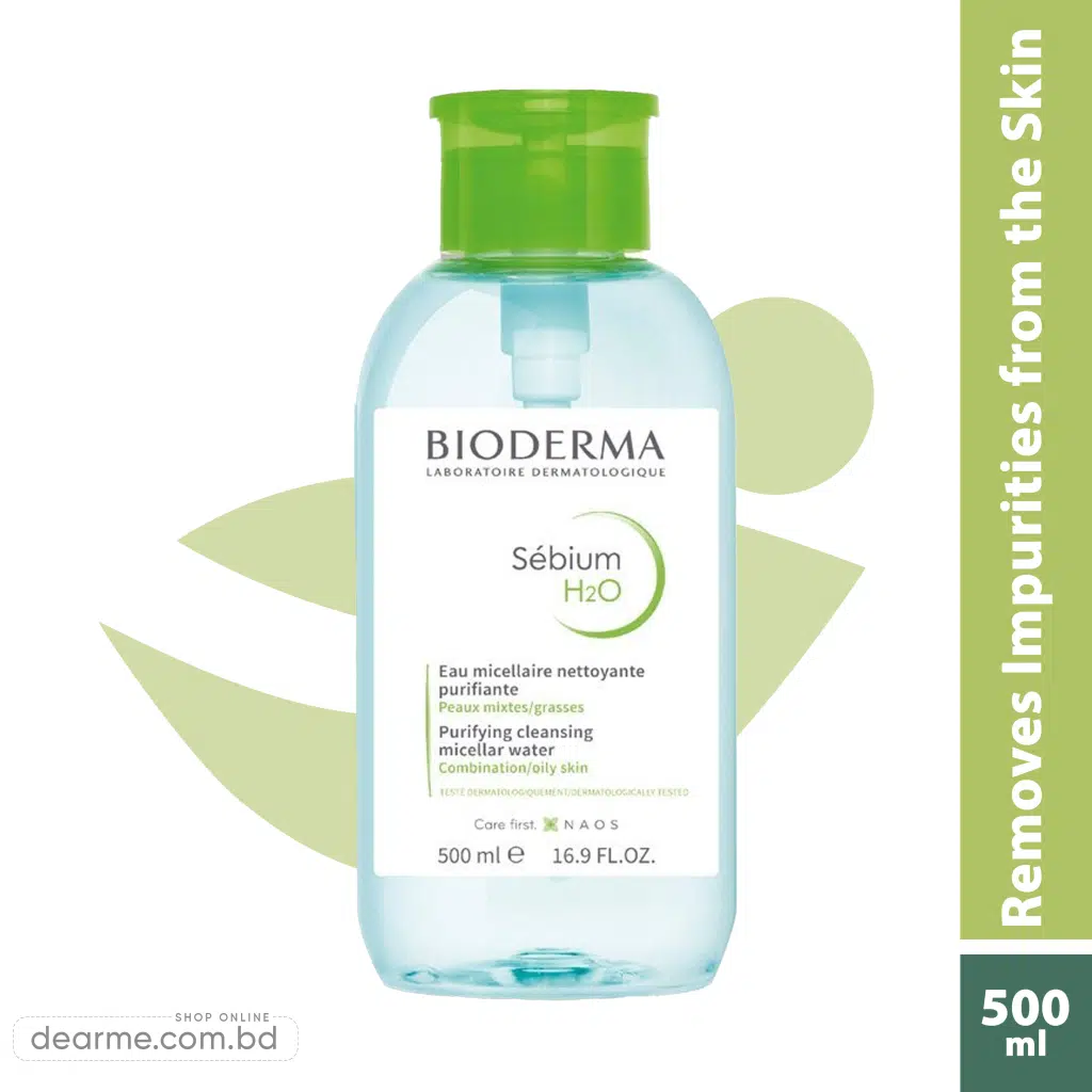 Bioderma Sebium H2O Micellar Waterf or Combination to oily skin Acne-prone skin 500ml