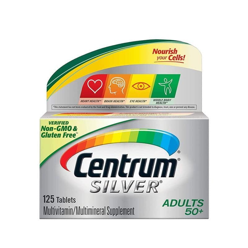 Centrum Silver Multivitamin for Adults 50 Plus - 125 Tablets - Image 1