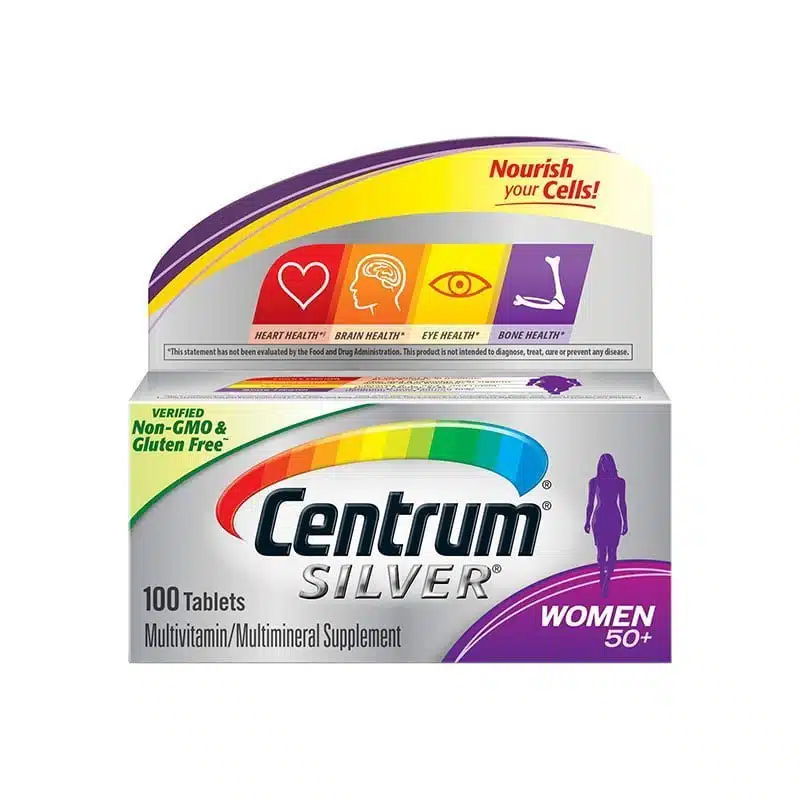 Centrum Silver Multivitamins for Women Over 50 Multimineral Supplement - 100 Tablets