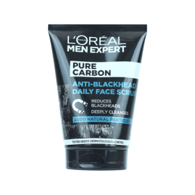 LOreal Men Expert Pure Charcoal Anti-Blackhead Daily Face Scrub 100ml