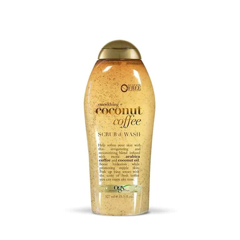 OGX coconut coffee scrub and wash - 577ml